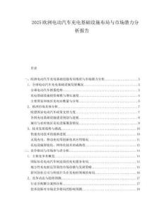 2025欧洲电动汽车充电基础设施布局与市场潜力分析报告.docx