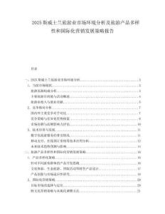2025斯威士兰旅游业市场环境分析及旅游产品多样性和国际化营销发展策略报告.docx