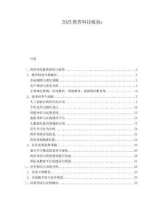 2025教育科技板块：.docx