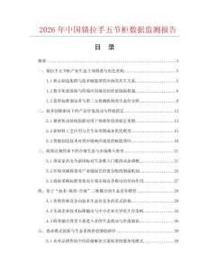 2026年中国锚拉手五节柜数据监测报告.docx