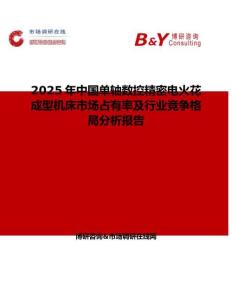2025年中国单轴数控精密电火花成型机床市场占有率及行业竞争格局分析报告