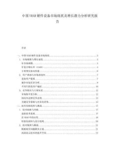 中国VRAR硬件设备市场现状及增长潜力分析研究报告.docx
