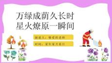 【精品】森林草原防火知识讲座ppt