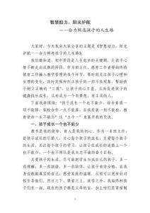 智慧助力-保驾护航演讲稿