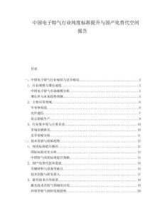 中国电子特气行业纯度标准提升与国产化替代空间报告.docx