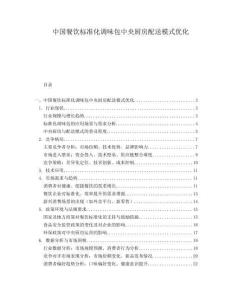 中国餐饮标准化调味包中央厨房配送模式优化.docx