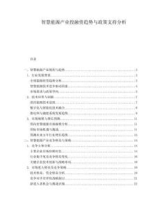智慧能源产业投融资趋势与政策支持分析.docx