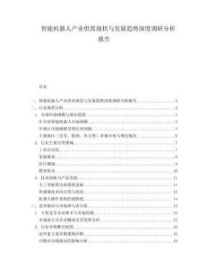 智能机器人产业供需现状与发展趋势深度调研分析报告.docx