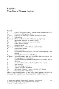 光伏发电系统优化Optimization of Photovoltaic Power Systems5Modeling of Storage Systems