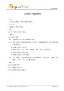 仓库霉变异常控制程序