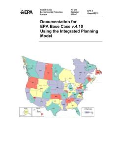 Documentation for EPA Base Case. Chapter1