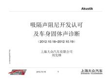 吸隔聲阻尼開發認可及車身固體聲診斷