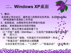二、WindowsXP 桌面