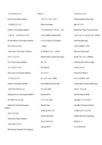 培養(yǎng)基英漢對照