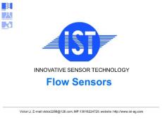 瑞士IST流量传感器产品及应用简介