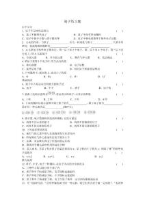 初三化学-离子练习题