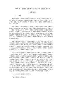 2005年3季度滾動(dòng)軸承產(chǎn)品質(zhì)量國(guó)家監(jiān)督抽查結(jié)果