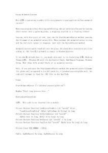 使用動畫鼠標(biāo)