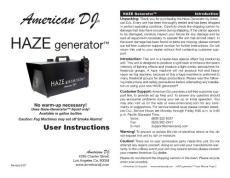 Haze Generator 煙霧發(fā)生器