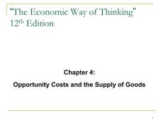 The Economic Way of Thinking12th Edition