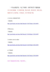 一些动感影集（电子相册）制作软件下载链接