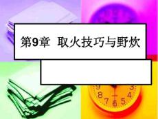 野外旅游探险考察教程 第9章 取火技巧与野炊