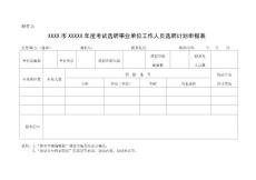 xxx市2006年事業(yè)單位選聘計(jì)劃申報(bào)表