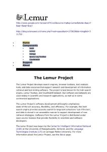 Lemur開源檢索系統