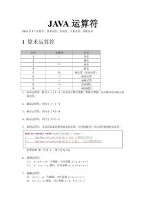 JAVA运算符