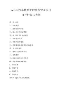 可行性報告大綱
