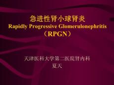 急进性肾小球肾炎