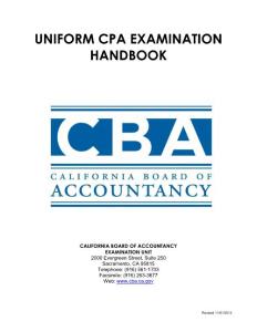 CPA exam handbook