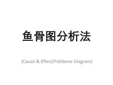 魚骨圖模板(精品精美經典)