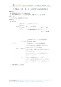魯教版高一化學(xué)  第1章  原子結(jié)構(gòu)與元素周期律復(fù)習(xí)