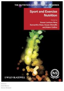 Sport and Exercise Nutrition
