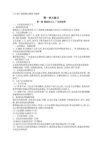 八年级下政治复习提纲