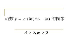 高一数学课件 1.3.3 函数A=sin（wx+）的图象（第二课时）11P