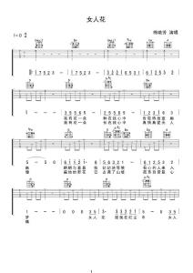 【高清】梅艷芳《女人花》彈唱吉他譜