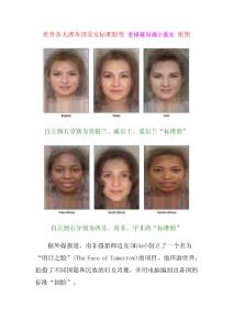 世界各大洲各国美女标准脸型 全球最勾魂小美女 组图