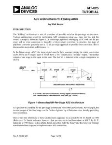 AD 转换器架构技术指南 VI_ Folding ADCs