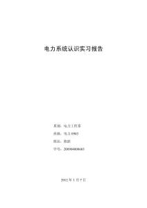 电力系统潮流上机计算报告书写要求