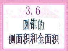 3.6圆锥的侧面积和全面积1课件浙教版九年级数学上册