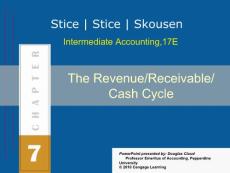 intermediate accounting  The Revenue/Receivables/Cash Cycle