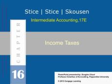 Intermediate Accounting Income Taxes