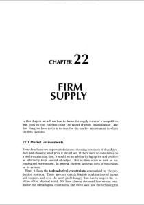 22 Firm Supply