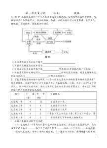 七年级上册生物复习题