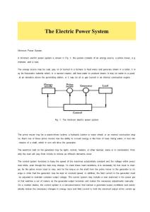 外文翻譯及文獻(xiàn)：電力系統(tǒng) The?Electric?Power?System