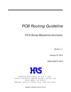 FX10 PCB routing guideline