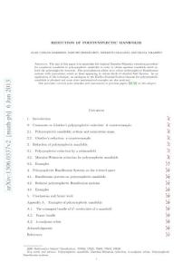 Reduction of polysymplectic manifolds
