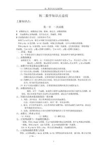 初二数学知识点总结